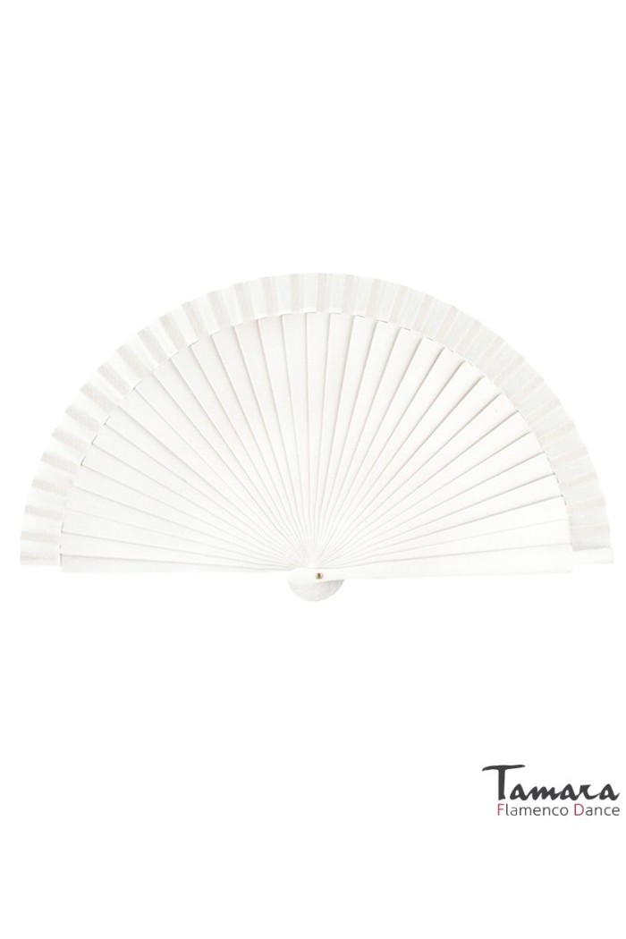 Eventails modèle Petit éventail flamenco (23 cm) Blanc