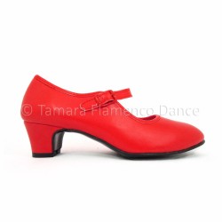 Zapatos de flamenca y gitana para feria modelo Zapato de Feria Rojo