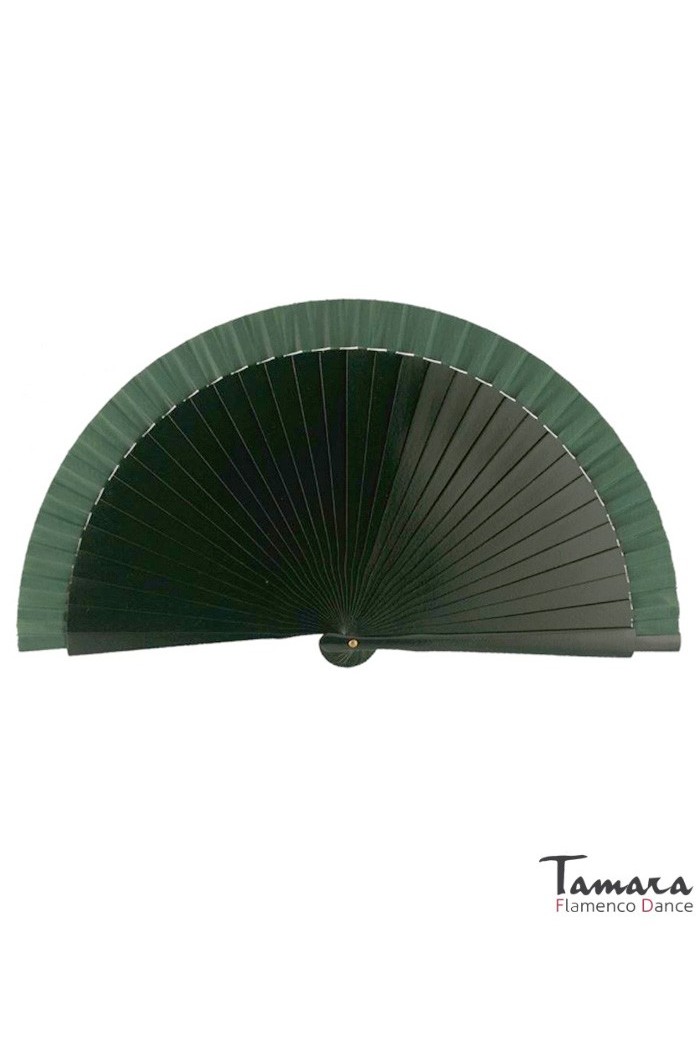Eventails modèle Petit éventail flamenco (23 cm) Vert Bouteille