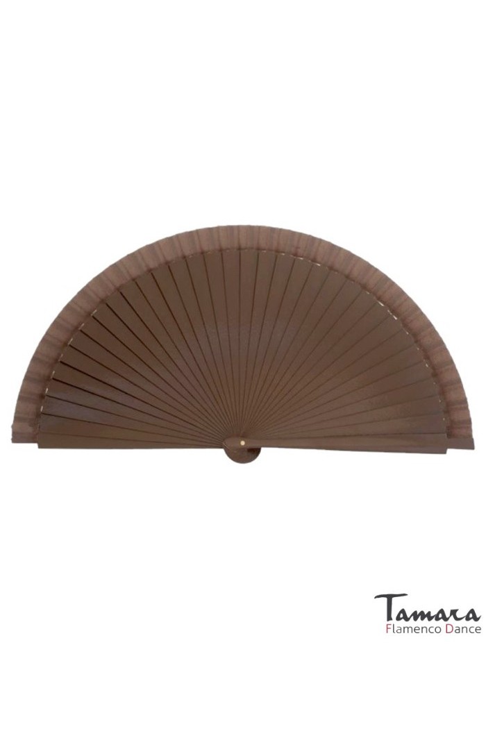 Eventails modèle Petit éventail flamenco (23 cm) Marron