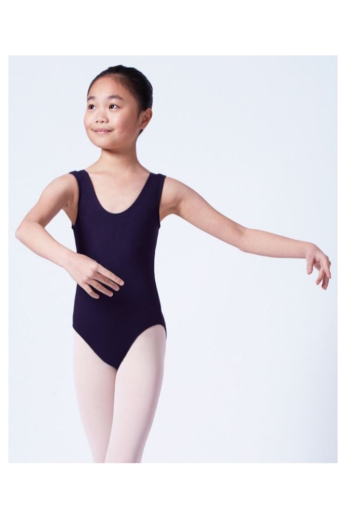 Outlet Vestuario flamenco modelo Body tiranta ancha - Poliamida elástica infantil Azul Marino