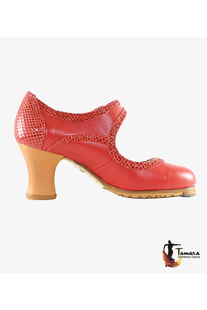 Outlet Zapatos flamencos La Lupi modelo Zapato flamenco La Lupi - D Rojo (Talla 35.5) Rojo