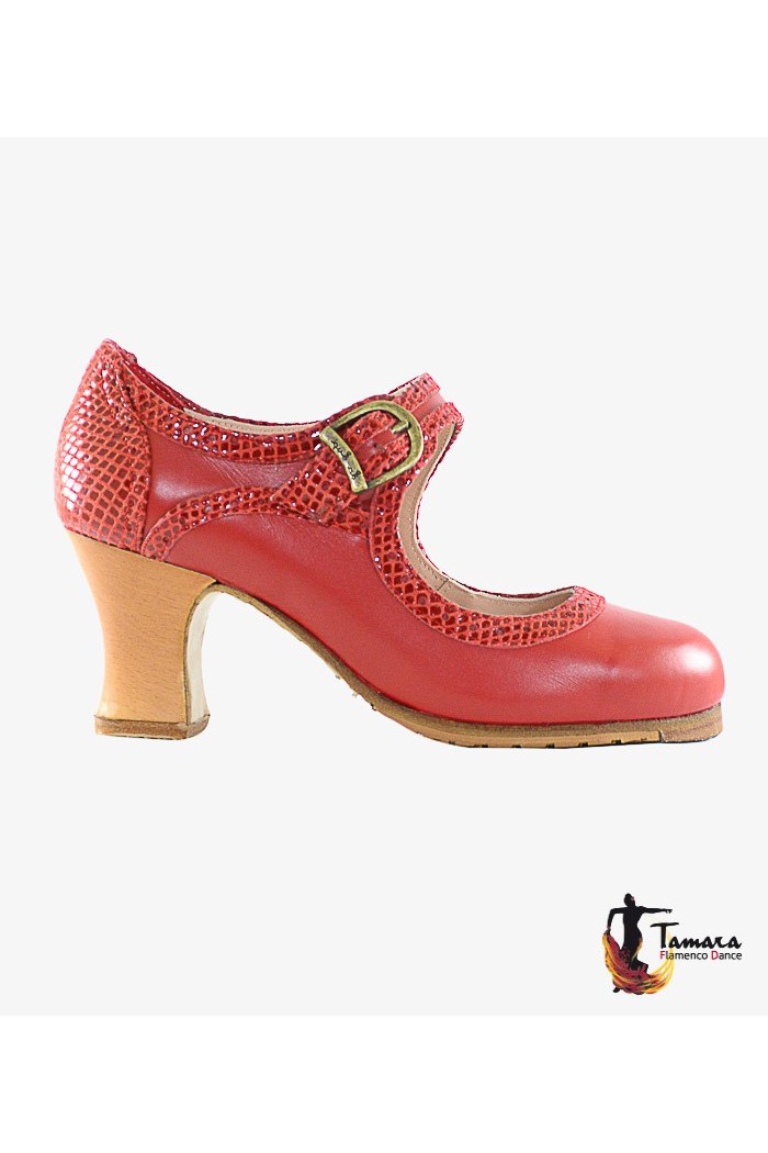 Outlet Chaussures flamencos La Lupi modèle Chaussure de flamenco La Lupi - D Rouge (Taille 35.5) Rouge