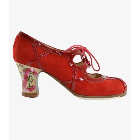 Outlet Chaussures flamencos modèle Chaussures de flamenco Barroco Cordones (Taille 40.5) Rouge