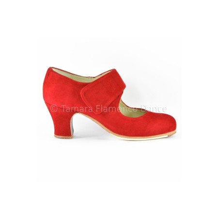Outlet Chaussures flamencos modèle Chaussures de flamenco Velcro (Taille 37) Rouge
