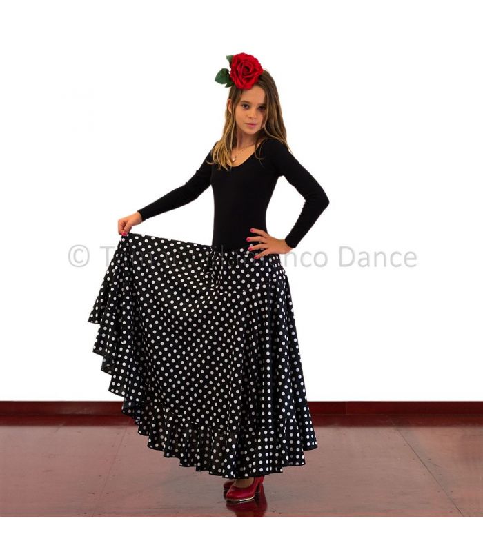 HOTRA Conjunto Falda Flamenca Española Niña Falda Flamenca Raso con  Abertura Falda de Práctica de Baile (Color : 3#720 Degrees, Size : Large) :  : Moda