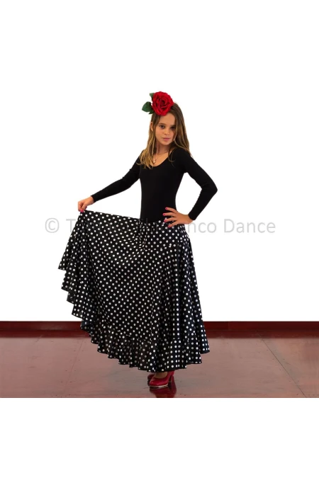 Jupe flamenco Sevillana Petits points enfant | Tamara Flamenco