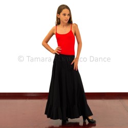 Jupes de flamenco pour enfant modèle Jupe flamenco Sevillana enfant Noir