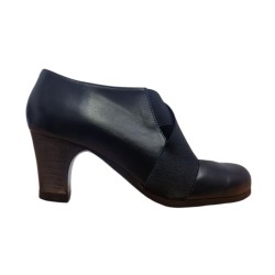 Outlet Zapatos flamencos modelo Zapatos de flamenco Cruz (Talla 37.5) - Negro - Piel - Madera Oscura - Clásico 6 cm Negro