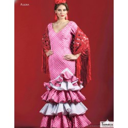 Robes flamenco Aires de Feria modèle Robe de flamenca Alegria Fuxia 