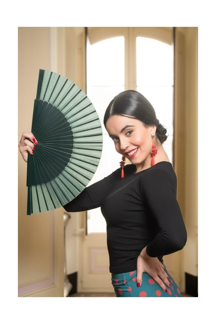 Body/Camiseta flamenca MUJER modelo Camiseta Albores - Punto elástico Negro