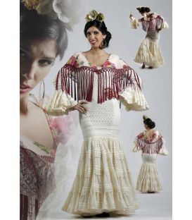trajes de flamenca 2016 - Vestido de flamenca TAMARA Flamenco - Desiré beige