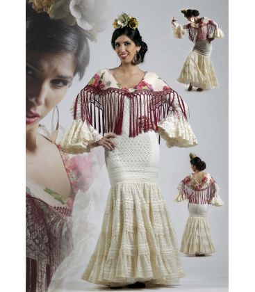 trajes de flamenca 2016 - Vestido de flamenca TAMARA Flamenco - Desiré beige