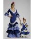 trajes de flamenca 2016 - Roal - Verdiales azul