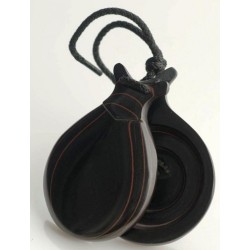 Castagnettes Castañuelas del Sur modèle Fibre avec lignes rouge nº5 - 2 boîte résonance 