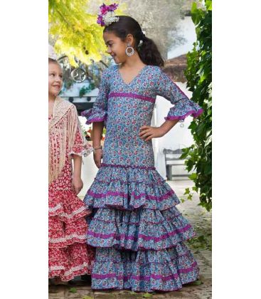 trajes de flamenca 2016 - - Fino azul