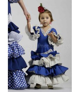 trajes de flamenca 2016 - Vestido de flamenca TAMARA Flamenco - Verdiales niña azul