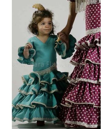 trajes de flamenca 2016 - Roal - Picara niña agua marina
