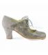 flamenco shoes professional for woman - Begoña Cervera - Arty grey snake leather