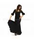 flamenco skirts woman in stock - - Almeria - Viscose with lace flounce (skirt-dress)