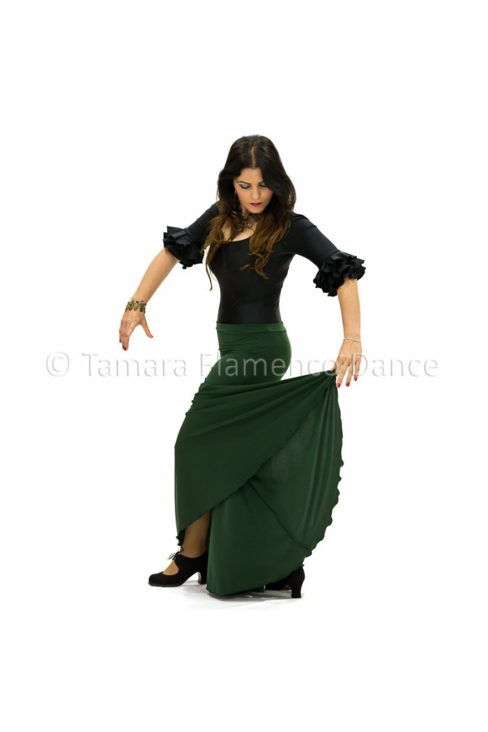 Jupes flamenco FEMME modèle Jupe flamenco Granada - Viscose Rouge