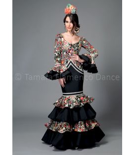 woman flamenco dresses 2016 - Aires de Feria - Bahia black & printed