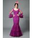 trajes de flamenca 2016 mujer - Aires de Feria - Paseo plumeti morado