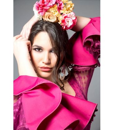 robes de flamenco 2016 pour femme - Aires de Feria - Paseo plumeti morado
