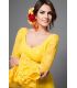 trajes de flamenca 2016 mujer - Aires de Feria - Sofia encaje amarillo