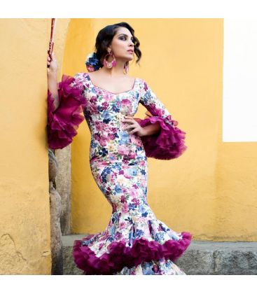 woman flamenco dresses 2016 - Aires de Feria - Copla flowers