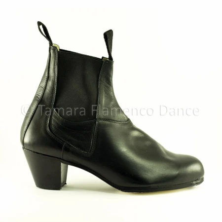 Begoña Cervera Flamenco shoes - Professionals model Flamenco Boots Boto II - Black - Leather - Normal Black