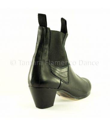 zapatos de flamenco profesionales en stock - Begoña Cervera - Boto II piel negra