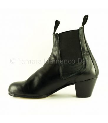 zapatos de flamenco para hombre - Begoña Cervera - Boto II piel negro