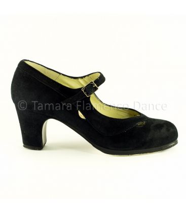 flamenco shoes professional for woman - Begoña Cervera - Salon Correa II black suede