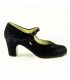 flamenco shoes professional for woman - Begoña Cervera - Salon Correa II black suede