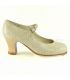 zapatos de flamenco profesionales personalizables - Begoña Cervera - Correa piel diseño