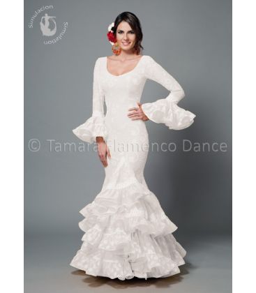 woman flamenco dresses 2016 - Aires de Feria - Sofia white lace