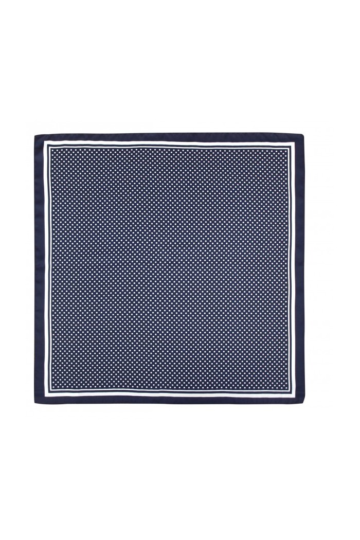  Fajin - Children model Children's Fajin - Polka dots Azul marino con lunar blanco