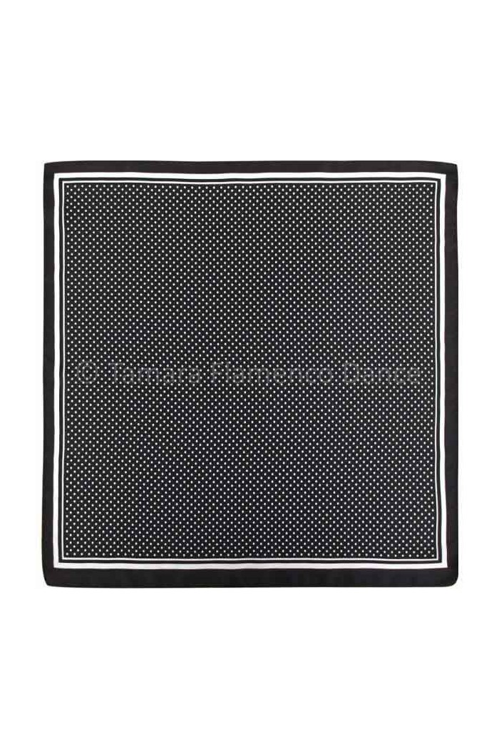  Fajin - Adult model Adult sash - Polka dots Black with white polka dots