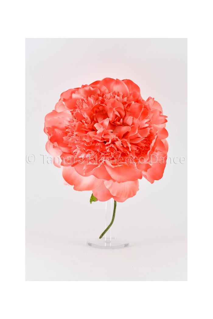  Flowers - Flamenco model Flamenca Flower Peony - 15 cm Dark Make-up