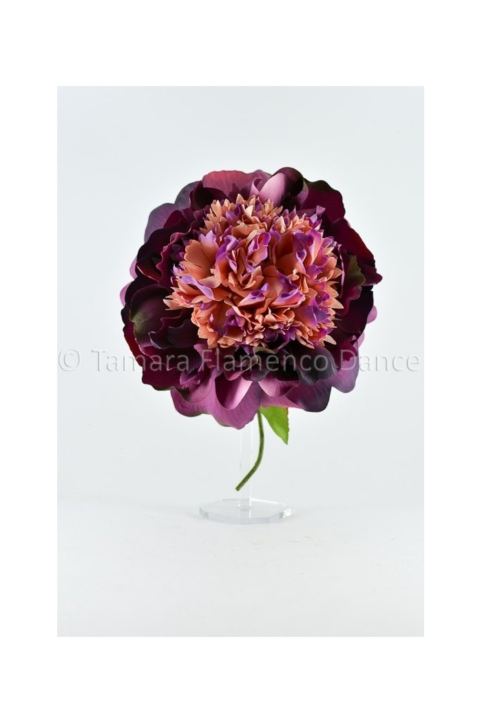 Fleurs de flamenco (pour cheveux) modèle Fleur Flamenca Pivoine - 15 cm Maquillage