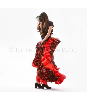 flamenco skirts woman in stock - - Alborea polka dots
