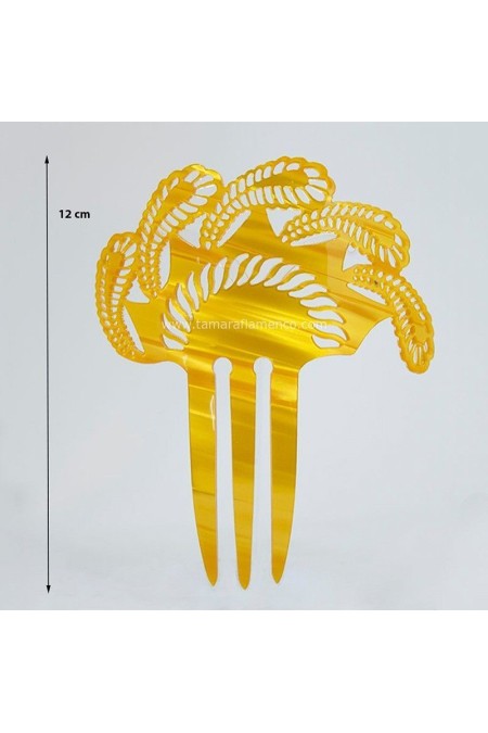 Accessoires de flamenco Outlet modèle Peigne Duria - Nacré Noir nacré