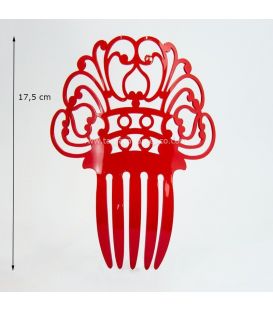 Comb Amapola - Acetate 17.5 cm