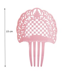 Accessoires de flamenco Outlet modèle Peigne Loto - Acétate 15 cm Violet