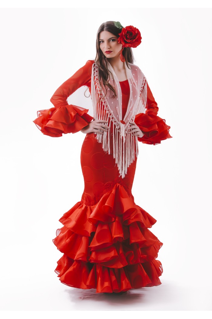 Châle foire uni/imprimé/lacé modèle Châle dame - Plumeti/Dentelle Rose