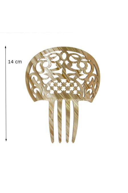 Peignes flamenco modèle Peigne Laurel - Nacré Nacré classique