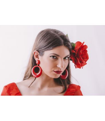 boucles d oreilles de flamenco en stock - - Pendientes grande