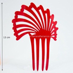 Peinetas de flamenca modelo Peinecillo Orquidea - Acetato 12.5 cm Pistacho