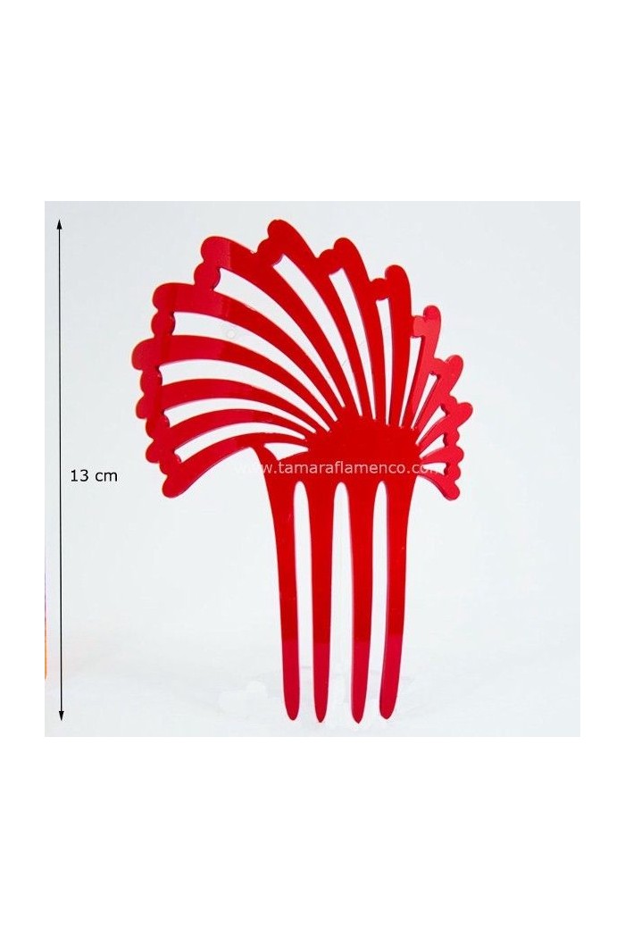  Flamenco Combs model Small Comb Orquidea - Acetate 12.5 cm Pistachio